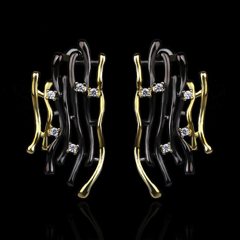 Geometric Retro Hollow Earrings - WOMONA.COM