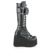 Gothic Platform Wedge Heel Halloween Plus Size Boots For Women - WOMONA.COM