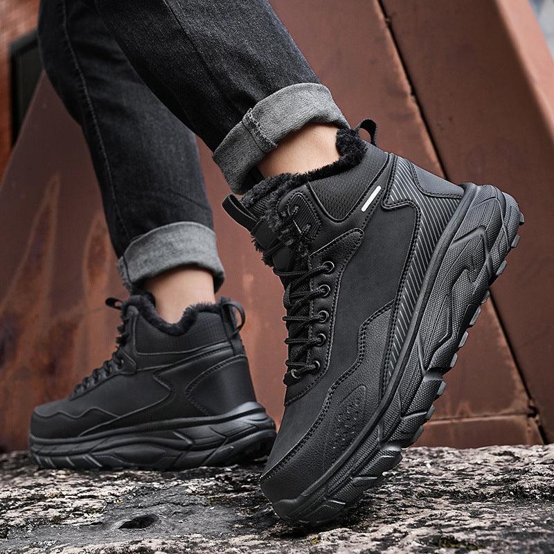 Cold And Warm High Cotton-padded Shoes - WOMONA.COM