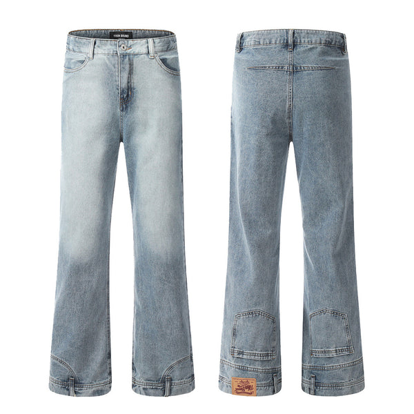 Mode Persönlichkeit Reverse Wear Jeans Männer