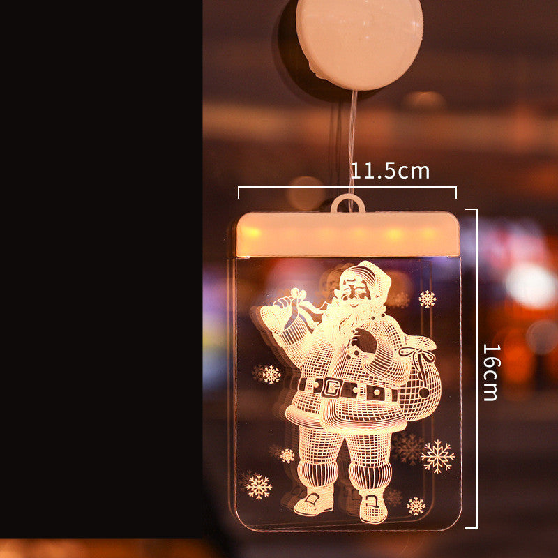 Suction Cup Hanging Lights Christmas Room Decoration - WOMONA.COM