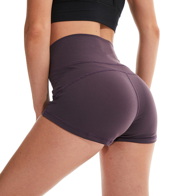 Peach Buttocks And Abdomen Exercise Show Leg Long Shorts Women - WOMONA.COM