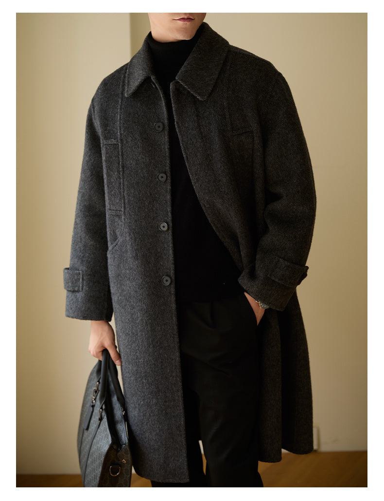 Wool Double-sided Woolen Coat Mid-length Men's Coat