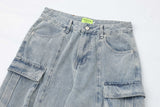 Multi-Pocket Workwear Jeans For Men And Womena - WOMONA.COM