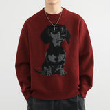 Cartoon Sweater Men's Winter Thicken Thermal