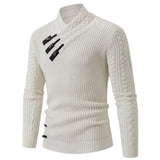 Men's Long-sleeved Knitted Top Plus Size Sweater - WOMONA.COM