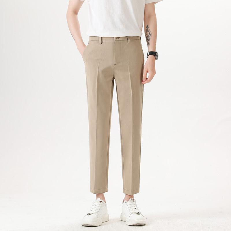 Casual Small Trousers Stretch Pencil Pants Men's - WOMONA.COM