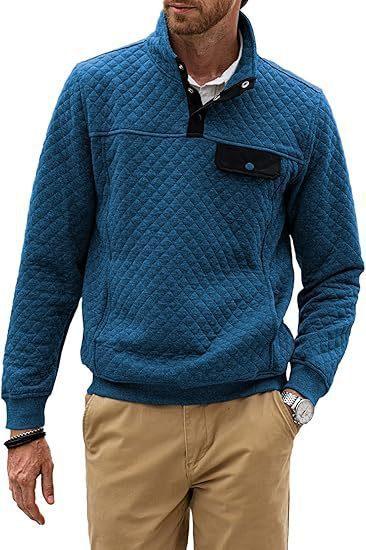 Simple Trendy Loose Sweater Long Sleeve Stand Collar Men - WOMONA.COM