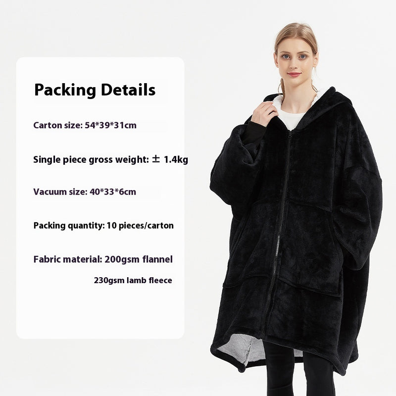 Leisure Double-layer Wearable Blanket