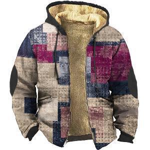 Ethnic Style 3D Printing Casual Youth Trend Hooded Zipper Sweatshirt - WOMONA.COM