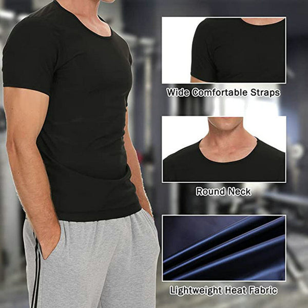 Sweat Suit Sports Fitness Corset Men - WOMONA.COM