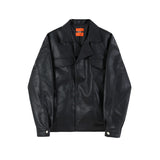 Men's Loose Trend Casual Leather Jacket - WOMONA.COM