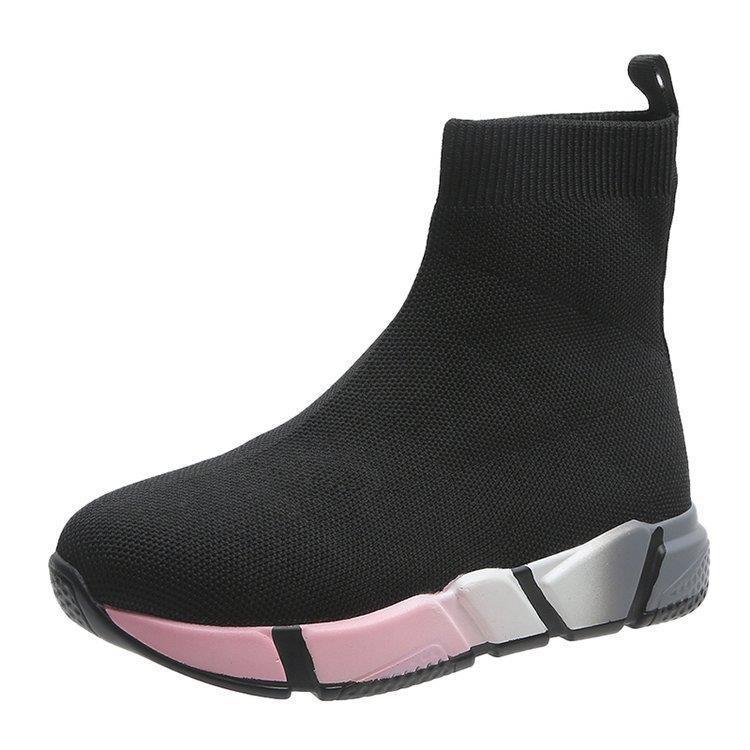 Iridescent Shoes Platform Black Ankle Boots For Women - WOMONA.COM