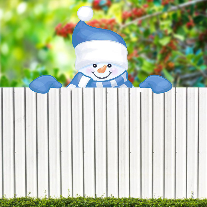 Christmas Themed Fence Garden Top Decoration - WOMONA.COM