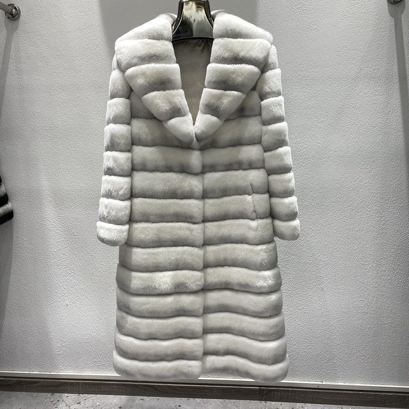 Versatile Standing Collar Fur Jacket