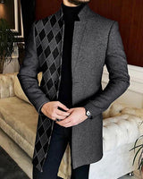 European And American New Men's Woolen Coat