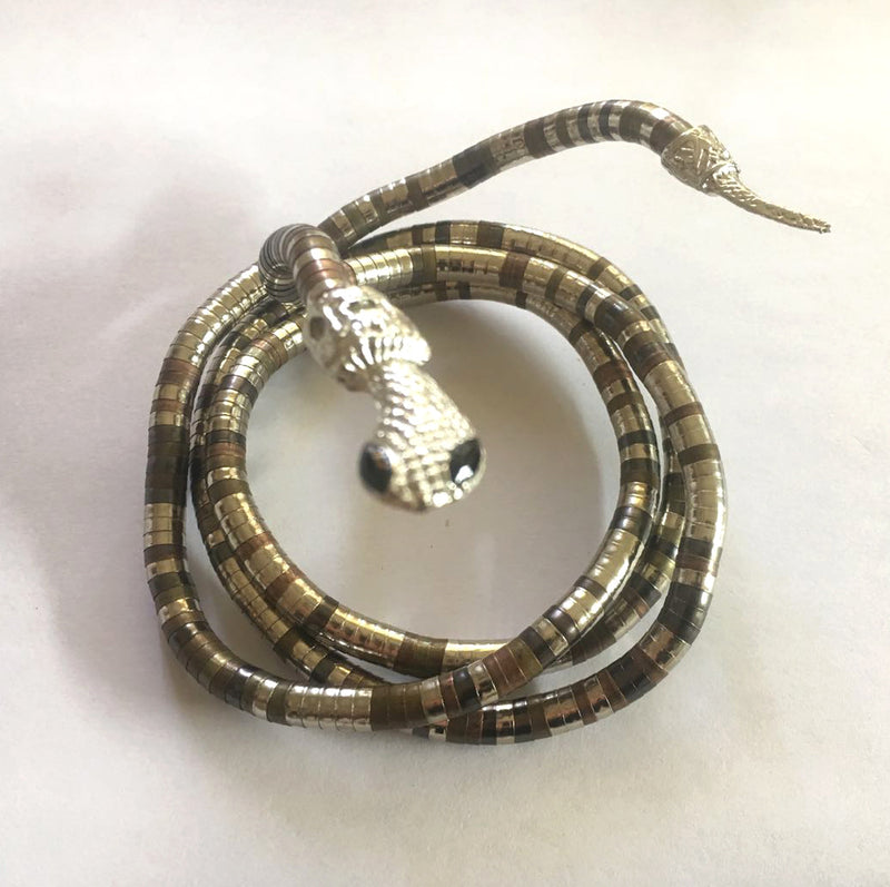 Collar Alloy Snake Bracelet Necklace - WOMONA.COM