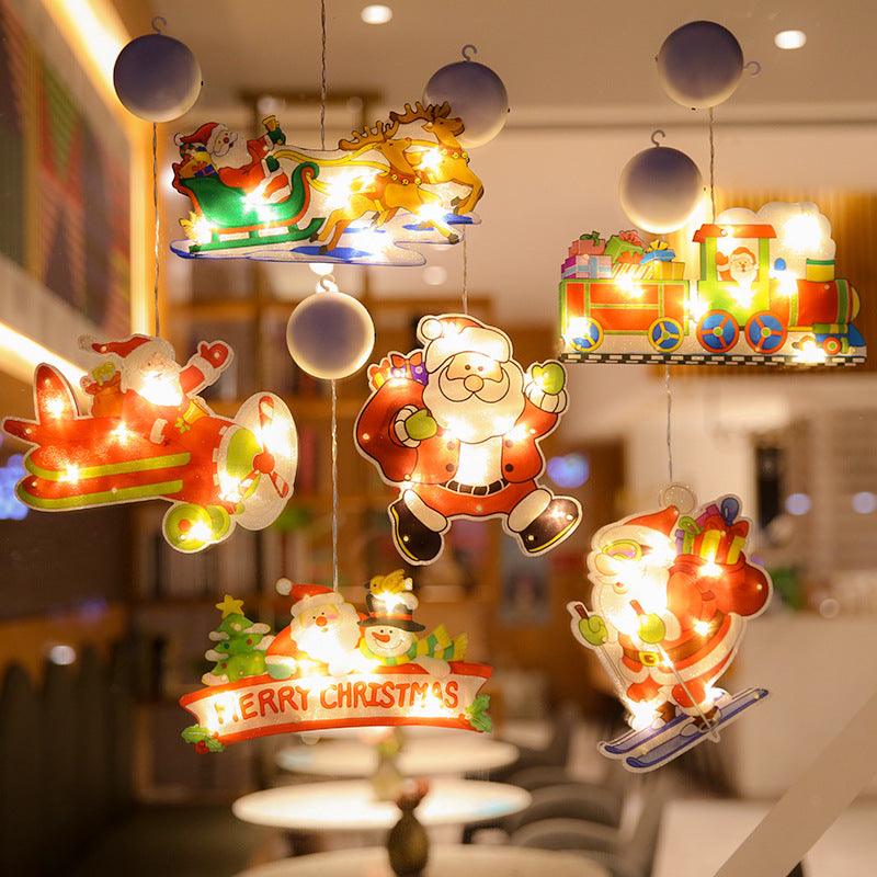 Christmas Decoration Lights Santa Snowman Elk - WOMONA.COM