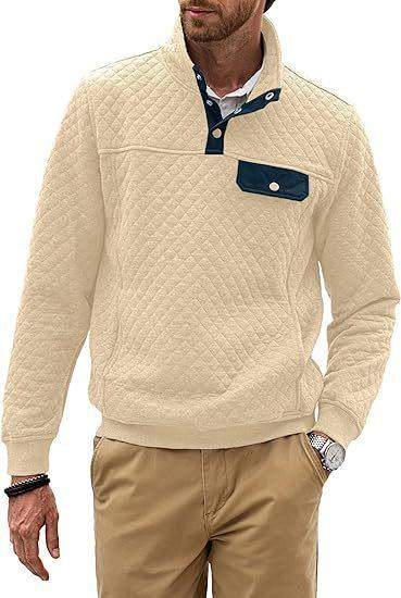 Simple Trendy Loose Sweater Long Sleeve Stand Collar Men - WOMONA.COM