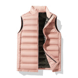 Plus Size Down Stand-up Collar Thermal Thick Graphene Vest Waistcoat - WOMONA.COM