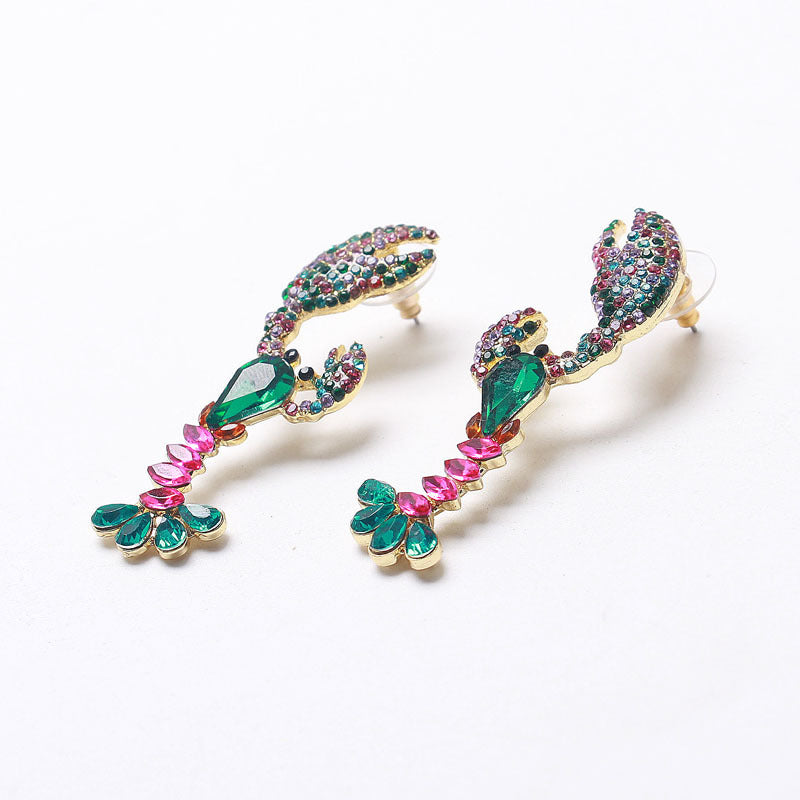 Temperament Lobster Shape Long Earrings - WOMONA.COM