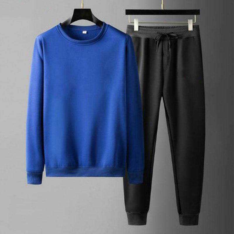Round Neck Sweatshirt And Sweatpants Fashion Sports Men Suit - WOMONA.COM