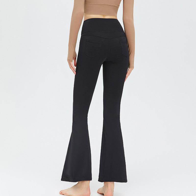 High Waist Peach Pants Yoga Clothes - WOMONA.COM