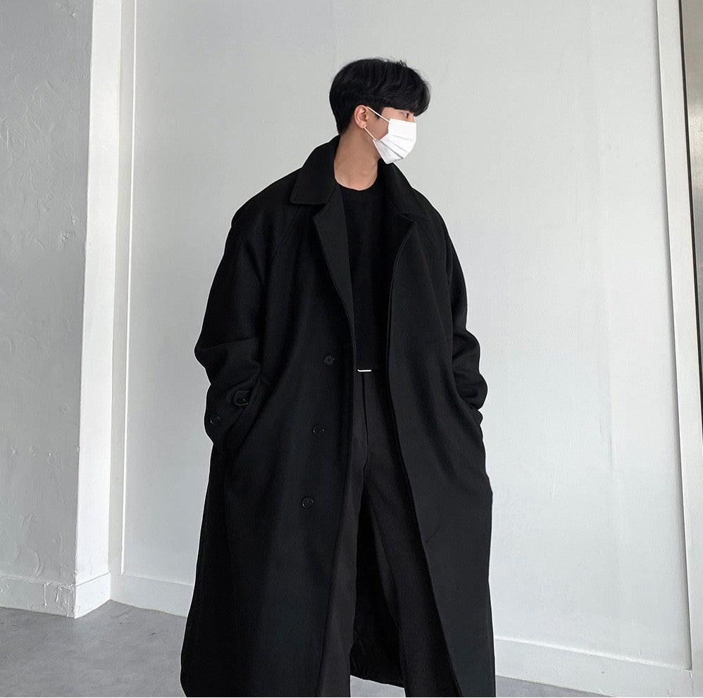 Men's Double-sided Cashmere Coat - WOMONA.COM
