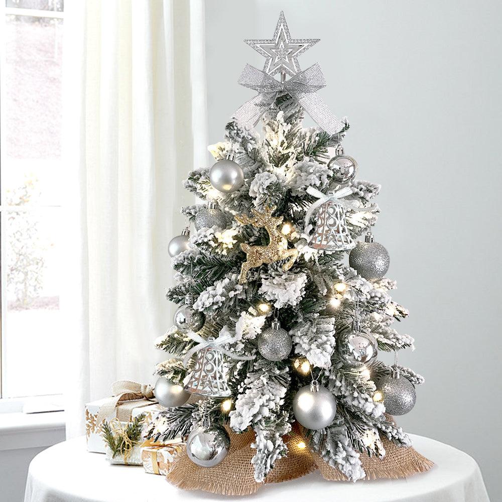 2ft Mini Christmas Tree With Light Woodland Artificial
