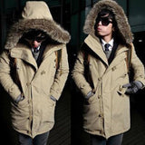 Men's Warm Overcoat Winter Coat Parka Cotton Jackets - WOMONA.COM