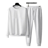 Round Neck Sweatshirt And Sweatpants Fashion Sports Men Suit