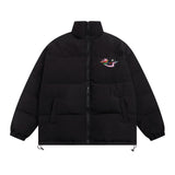 Men's High Street Simple Embroidery Letter Coat - WOMONA.COM