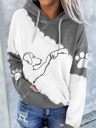 Women's Fashion Digital Printed Hoodie - WOMONA.COM