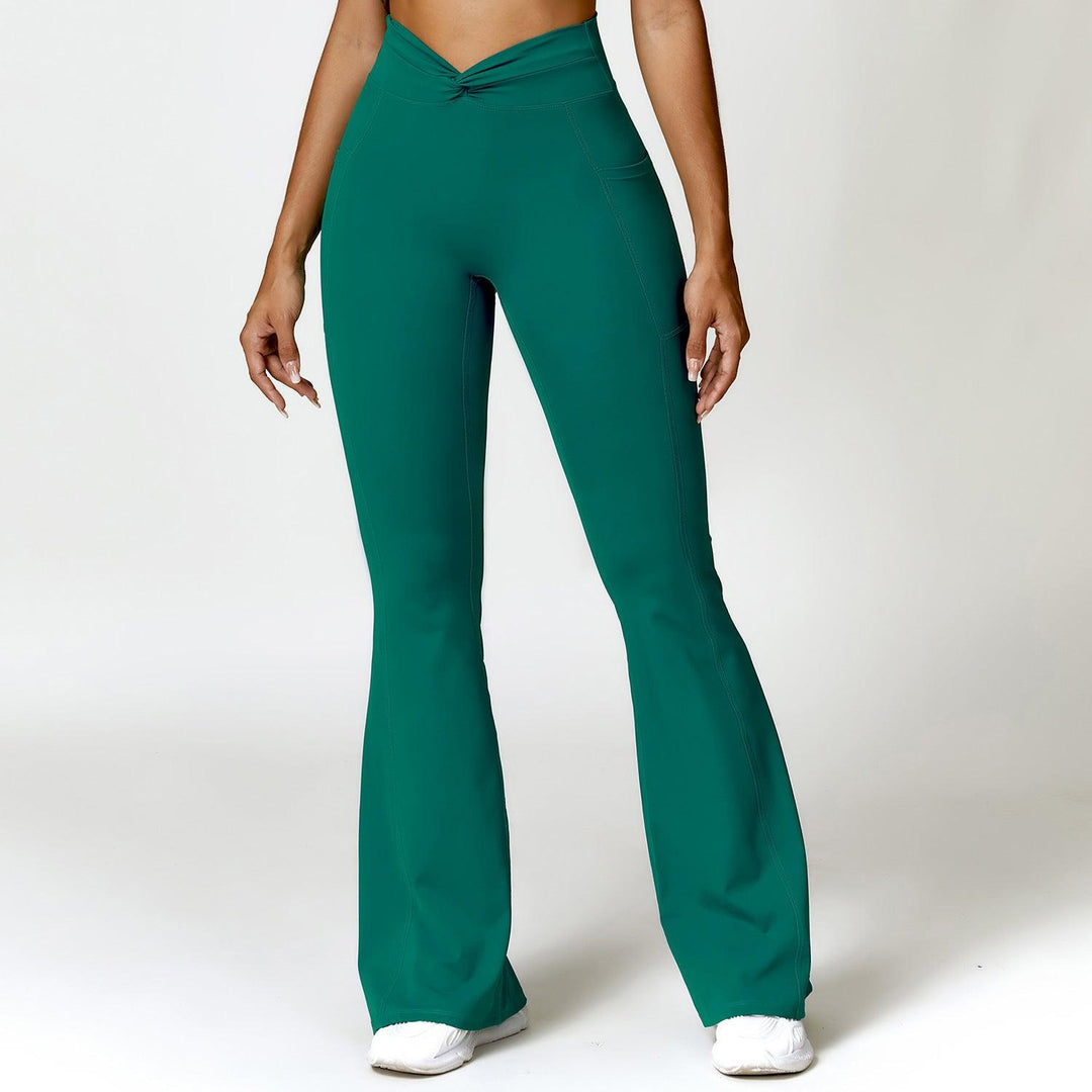 Hip Raise High Waist Yoga Pants Women's Pocket - WOMONA.COM