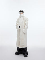 Scarf Design Overcoat Plush Thickened - WOMONA.COM