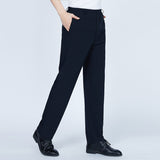 Men High Waist Deep Crotch Loose Tight Casual Silk Pants - WOMONA.COM