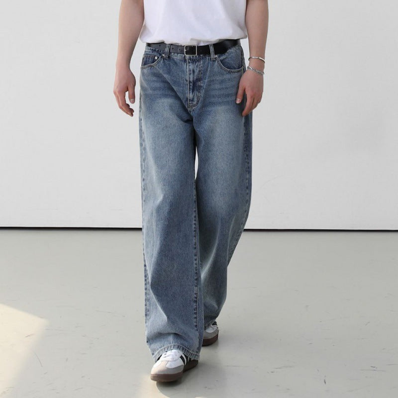 Fashion Personality Retro Washed Jeans Men - WOMONA.COM