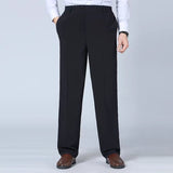 Men High Waist Deep Crotch Loose Tight Casual Silk Pants - WOMONA.COM