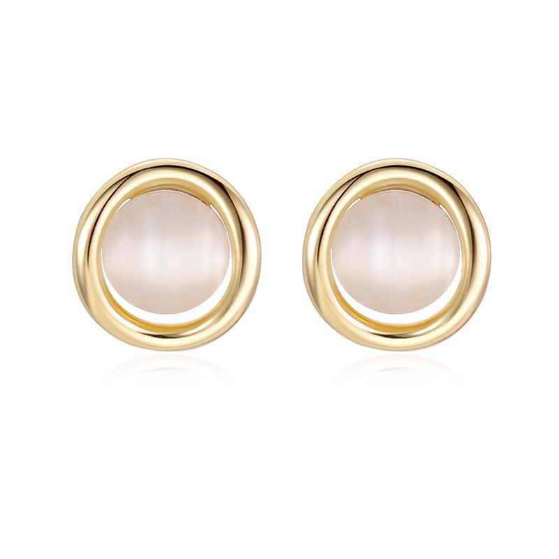 French-Style Vintage Gold Earrings
