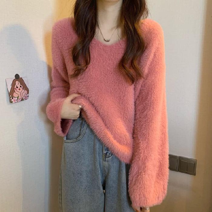 Sweet Fashion Loose Cool Knitwear For Women - WOMONA.COM
