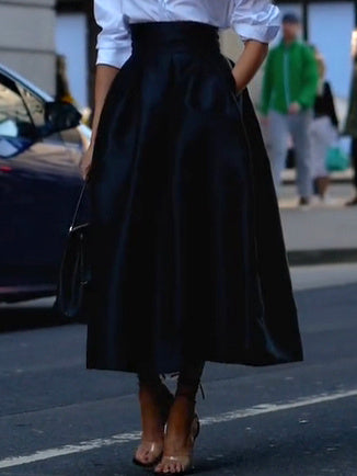 Long-Sleeve Shirt & High-Waist Maxi Skirt Separates – product image 5
