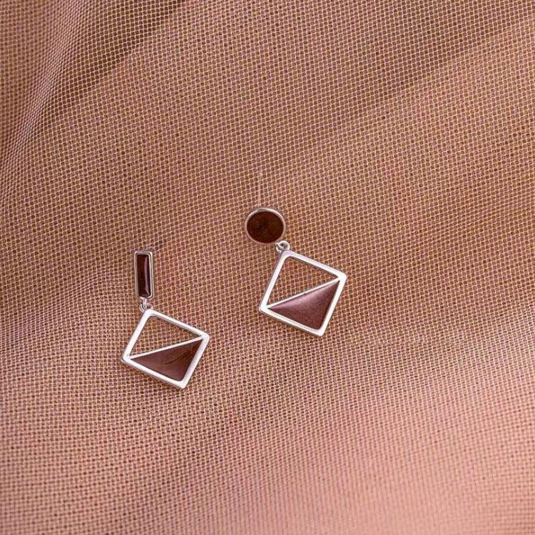 Temperament Asymmetrical Frosty Earrings - WOMONA.COM