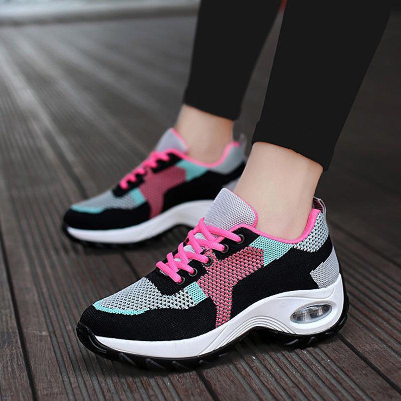 Mesh Slip On Air Cushion Shoes Women - WOMONA.COM