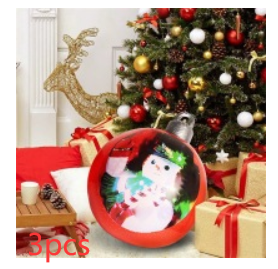 Christmas Ornament Ball Outdoor Pvc 60CM Inflatable Decorated Ball - WOMONA.COM