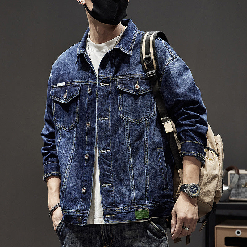 Men's Extended-Size Classic Denim Jacket - product view 1