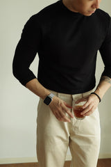 Fleece Wool Bottoming Shirt All-matching Solid Color - WOMONA.COM