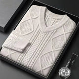 Men's Thickened Thermal Base Sweater - WOMONA.COM