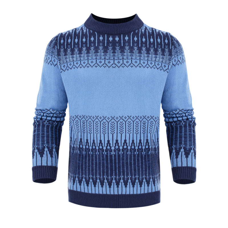 Men's Crewneck Pullover Sweater - WOMONA.COM