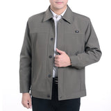 Middle-aged Men's Casual Jacket Autumn Outerwear Top - WOMONA.COM