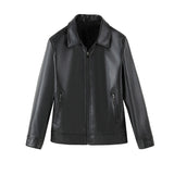 Leather Lapel Light Business Men's Jacket